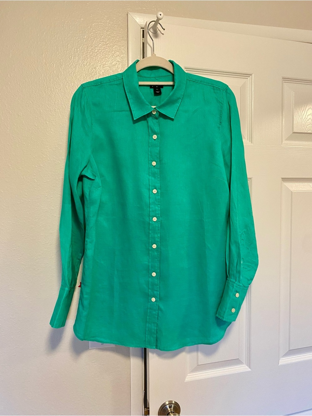 J. Crew Women’s Bright Green Button-Up Shirt